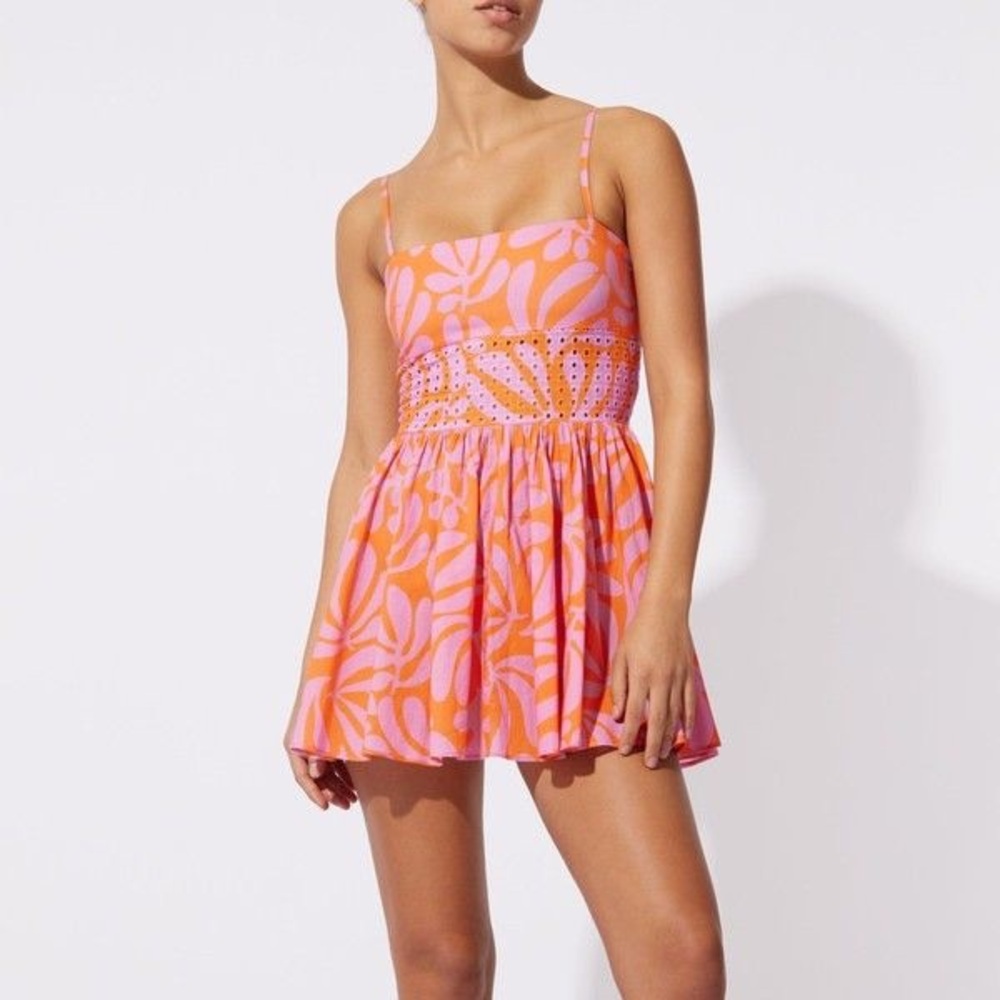 SOLID & STRIPED Eyelet Amelia Mini Dress
